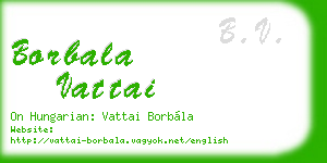 borbala vattai business card
