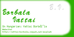 borbala vattai business card